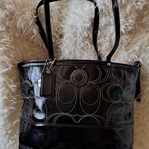 Coach Black Tote.